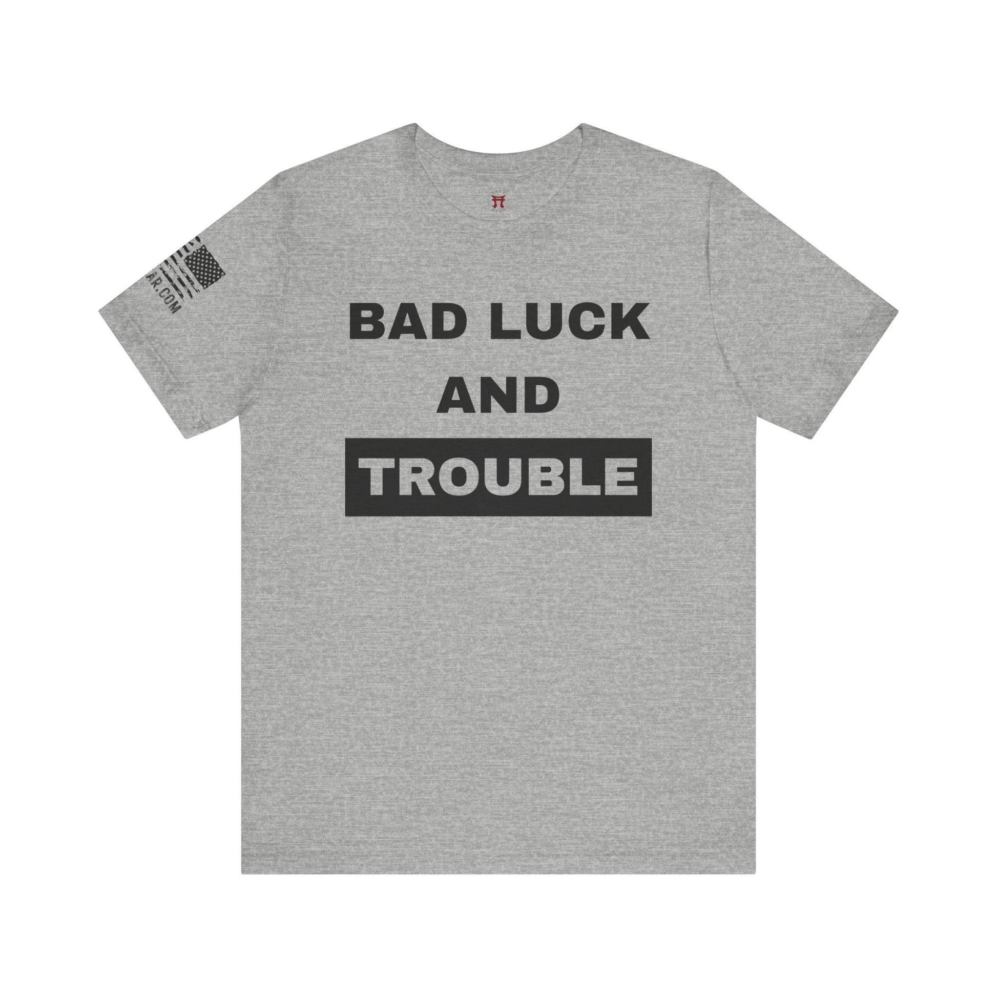Rakkgear Men's Bad Luck and Trouble Short Sleeve Tee in Grey