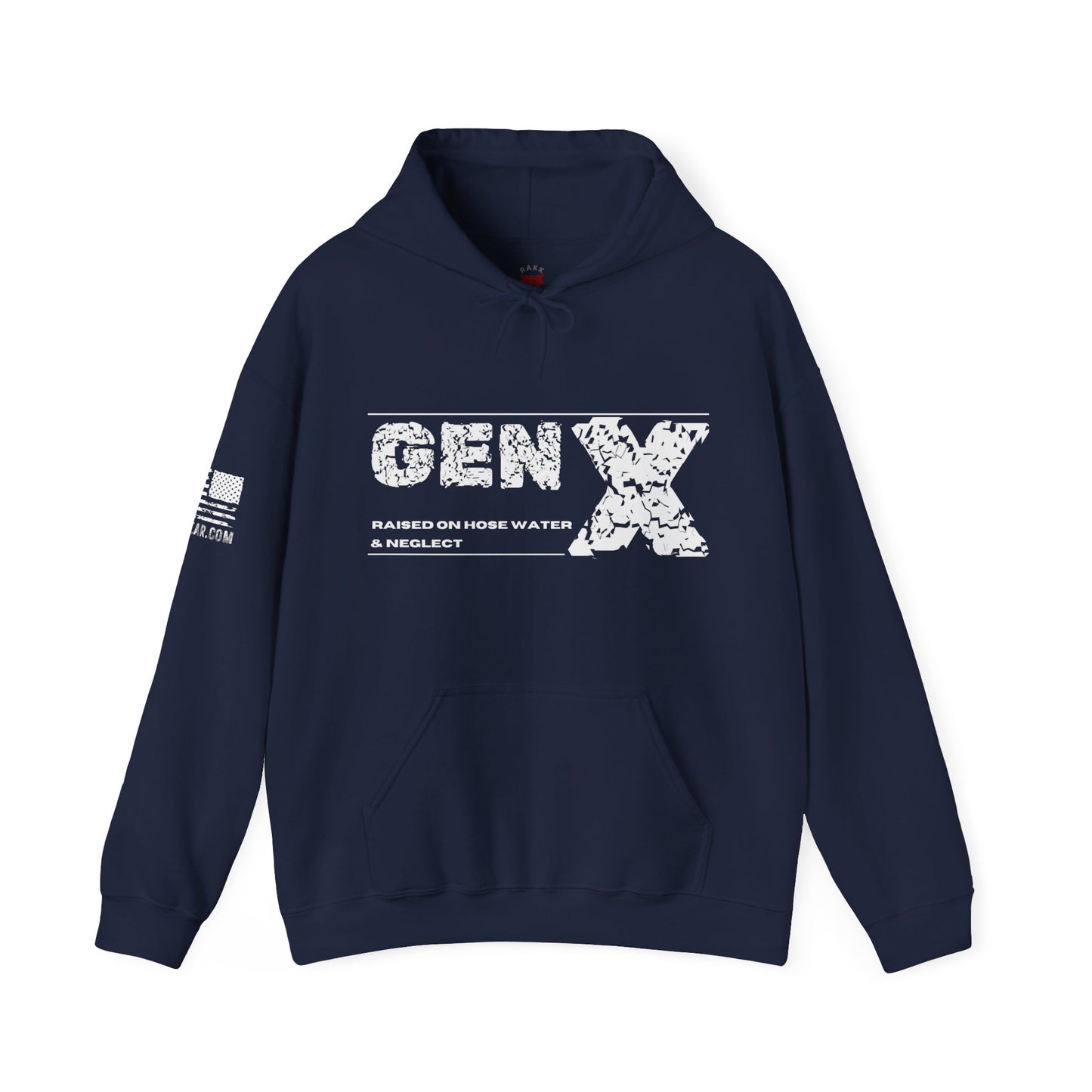 Rakkgear Gen X Heavy Hoodie in navy blue
