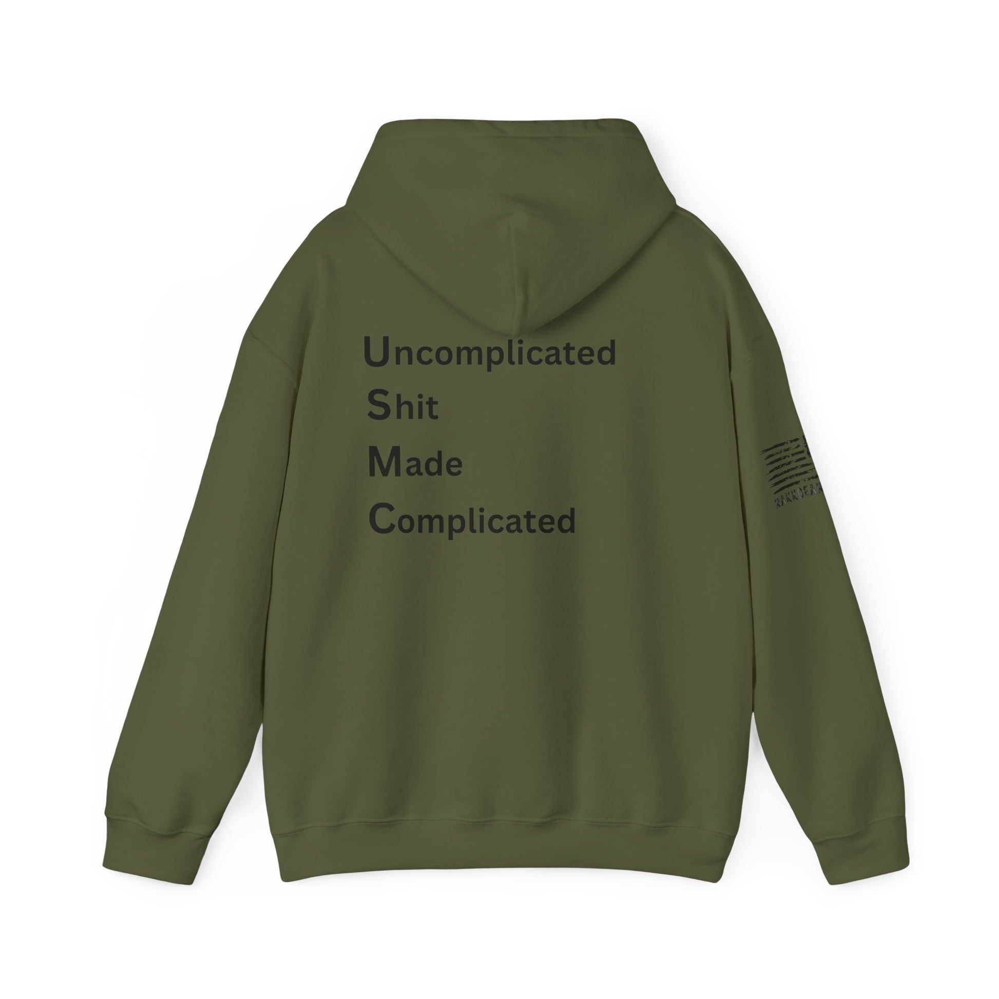 Rakkgear USMC Complicated Heavy Hoodie back in military green