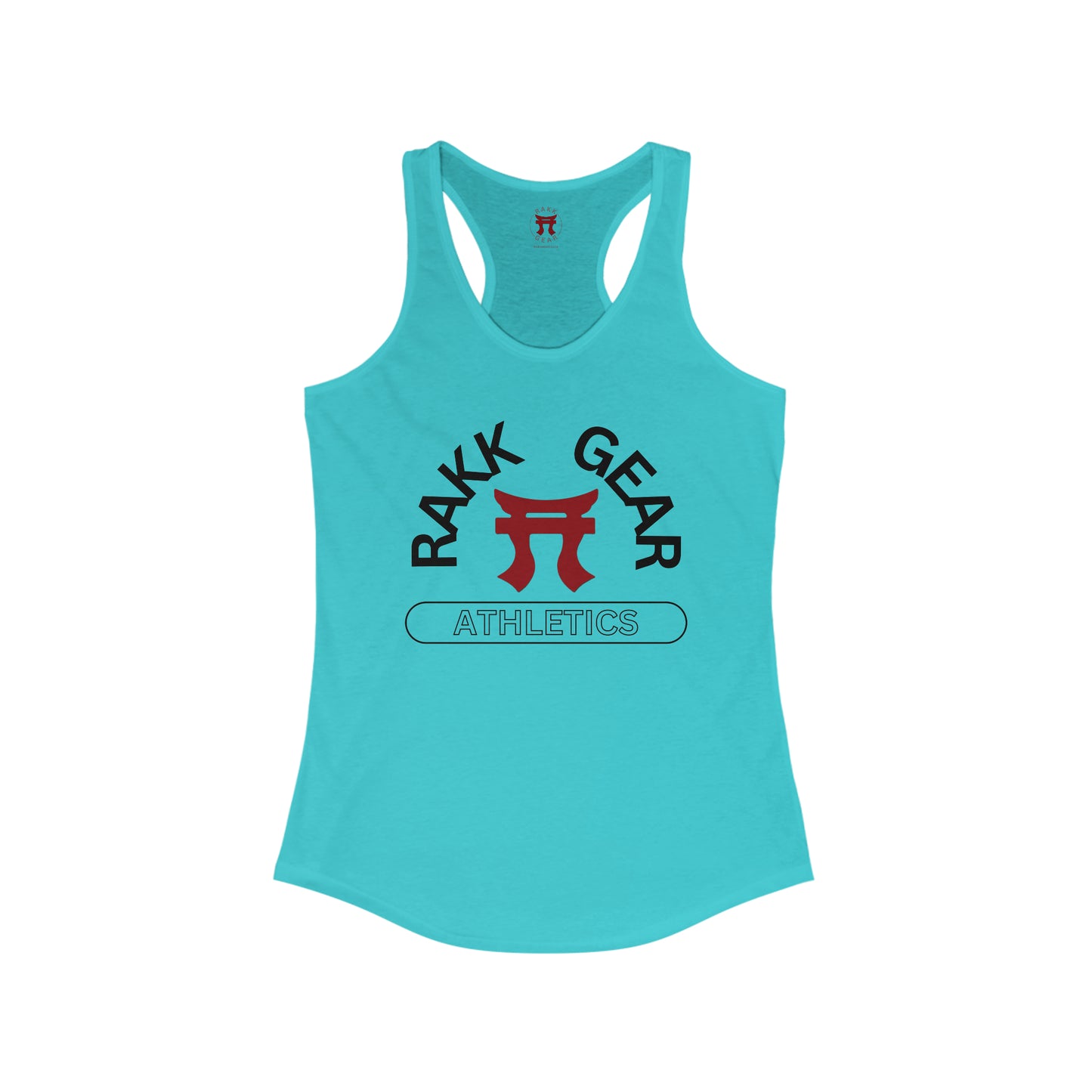 Rakkgear Athletics Women's Racerback Tank Top in turquoise