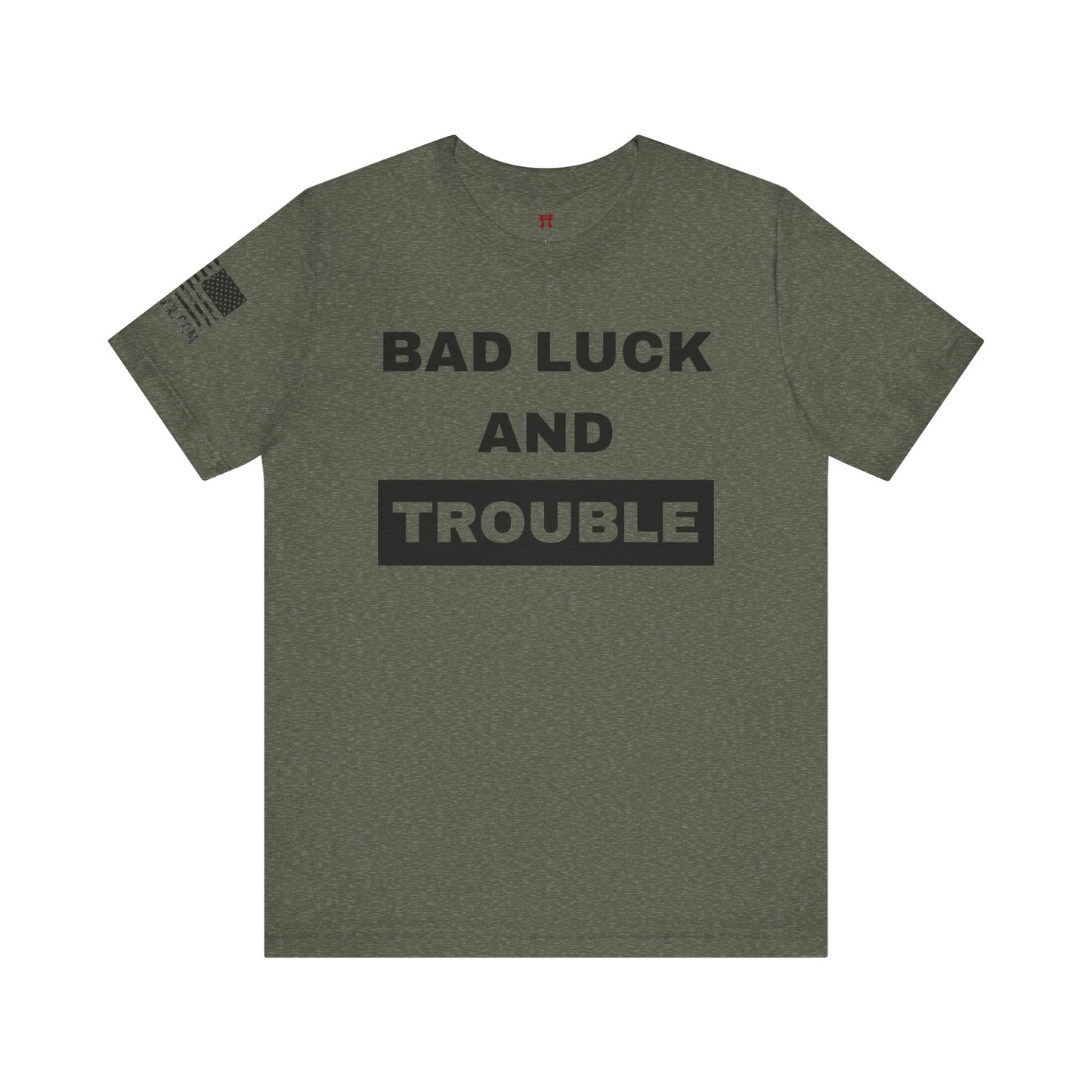 Rakkgear Men's Bad Luck and Trouble Short Sleeve Tee in Green