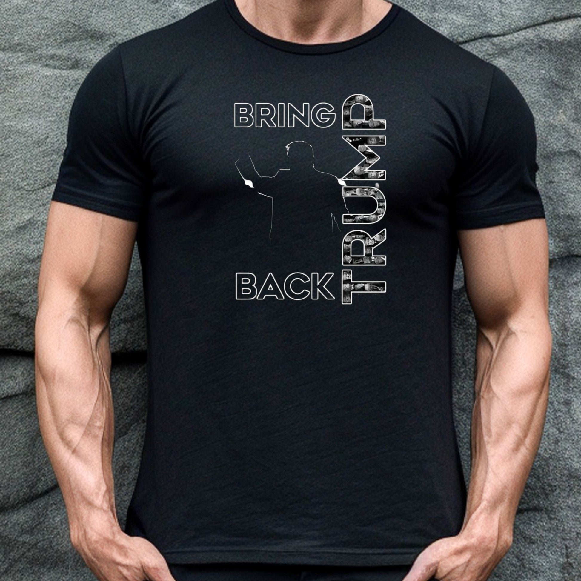Rakkgear Bring Back Trump Short Sleeve Tee in Black