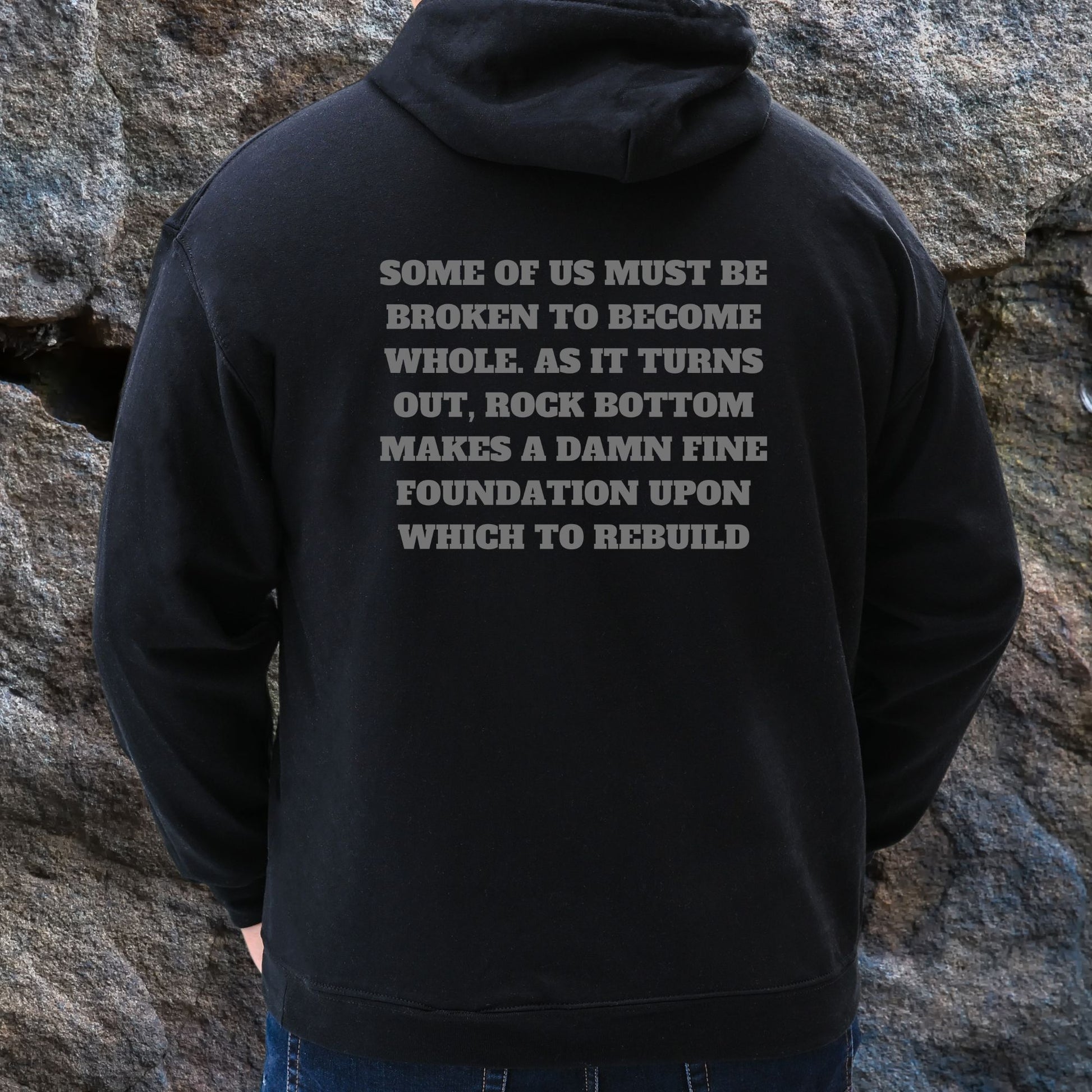 Rakkgear Rebuilding Heavy Hoodie in black