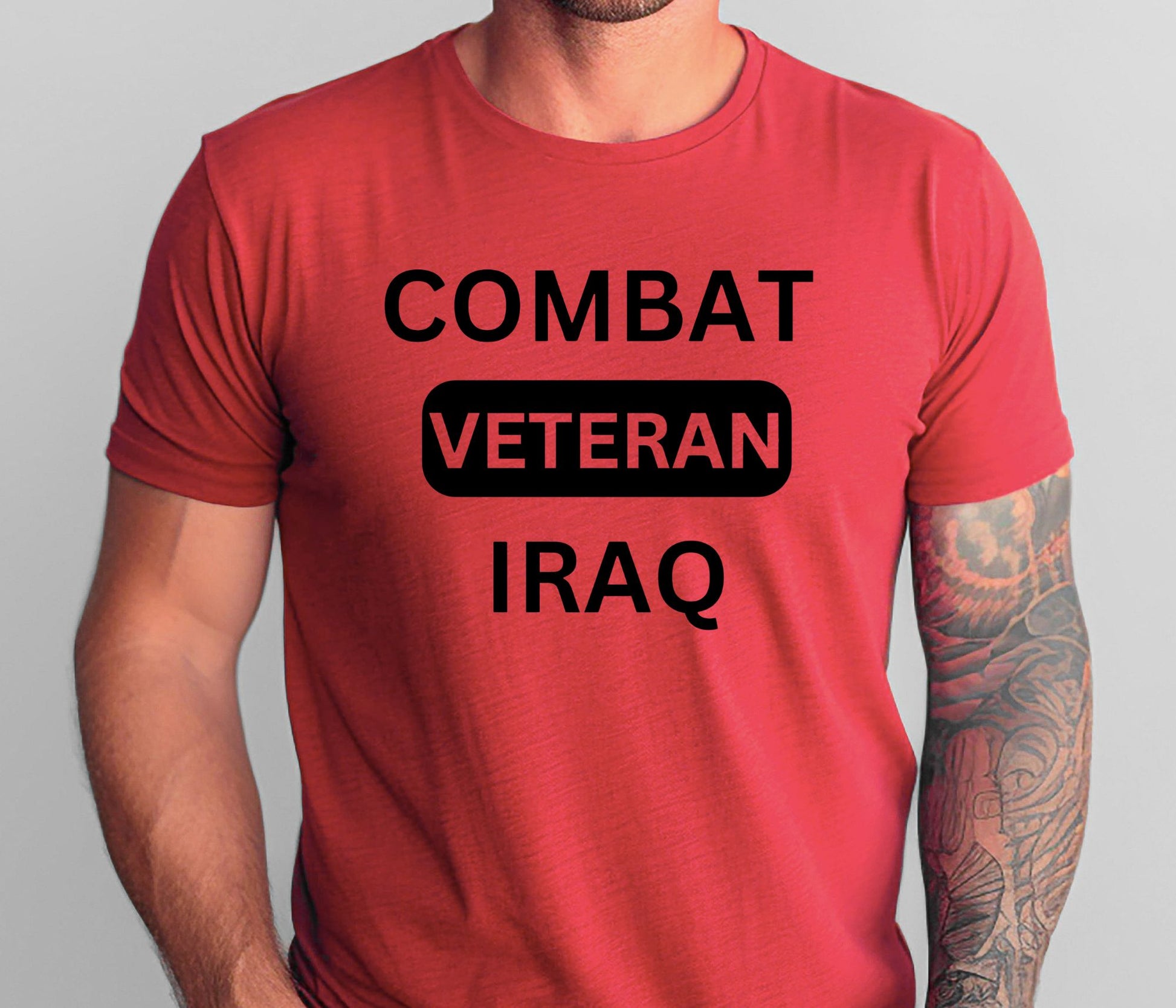 Rakkgear IRAQ Veteran Short Sleeve Tee in red