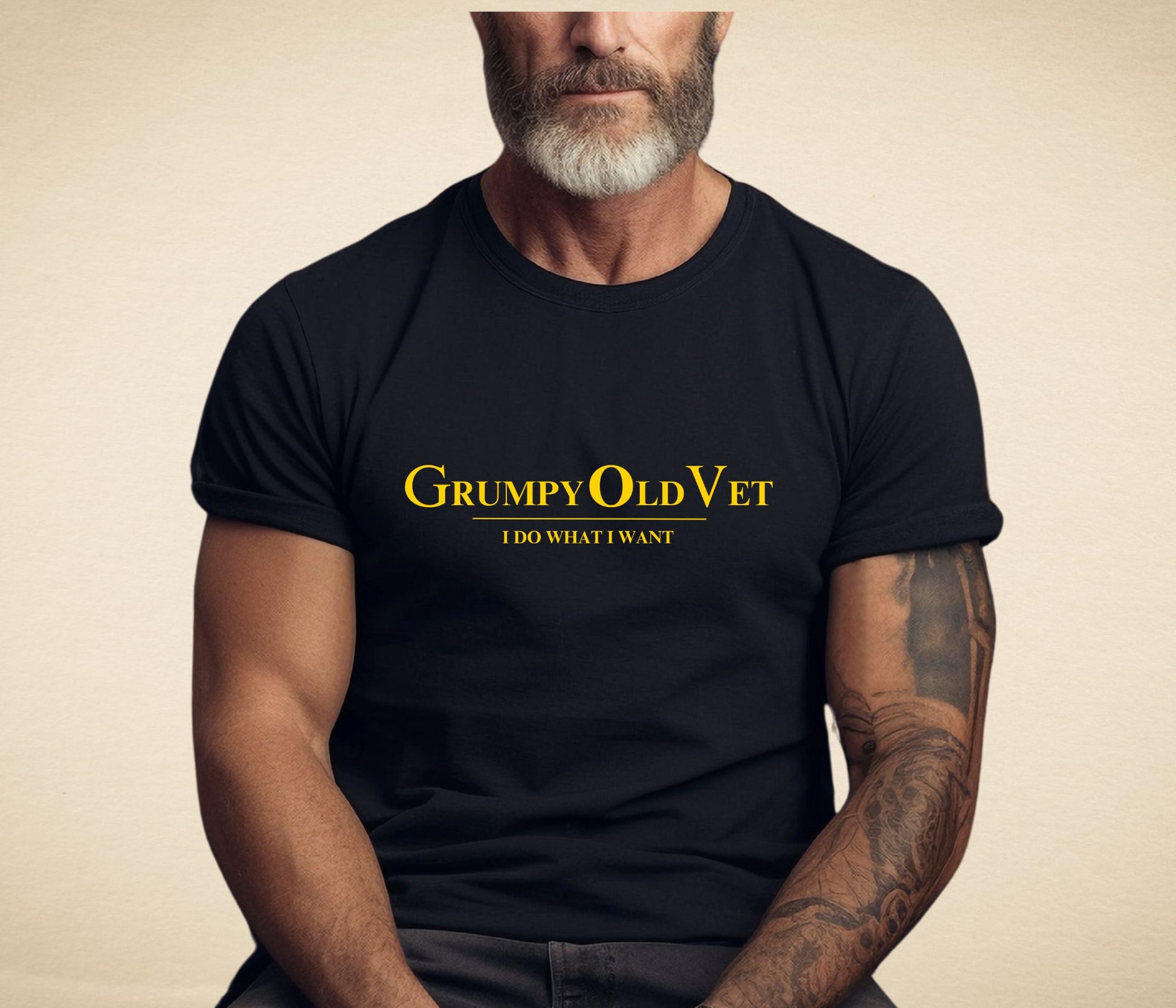 Rakkgear Grumpy Old Vet Short Sleeve Tee in Black 