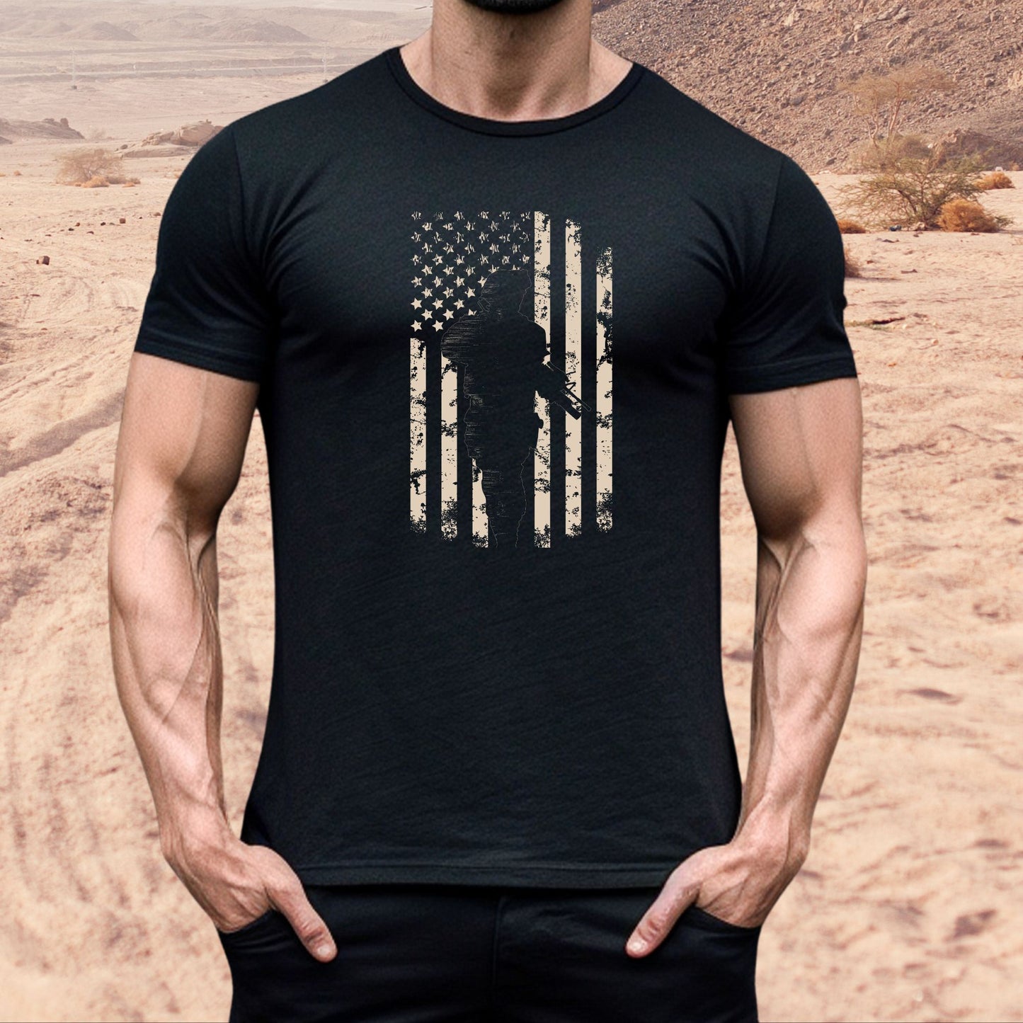 Rakkgear Proud Patriot Short Sleeve Tee in black