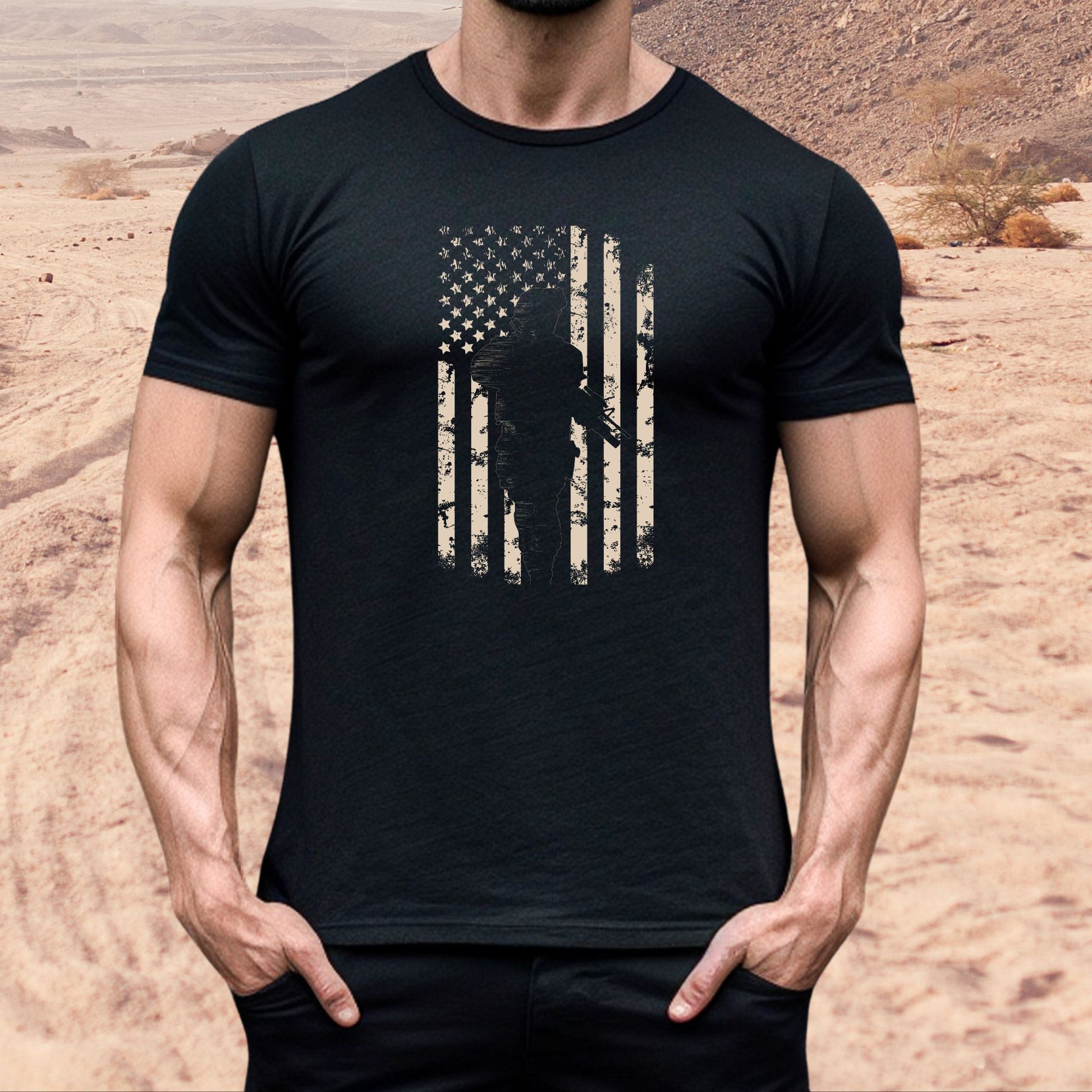 Rakkgear Proud Patriot Short Sleeve Tee in black