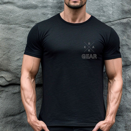 Rakkgear X Logo Short Sleeve Tee in black