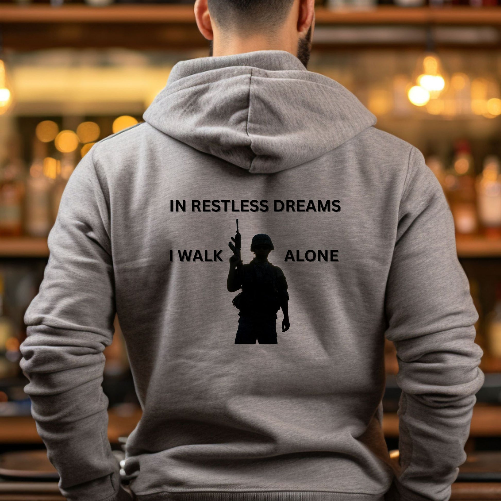 Rakkgear Restless Dreams Heavy Hoodie in dark grey