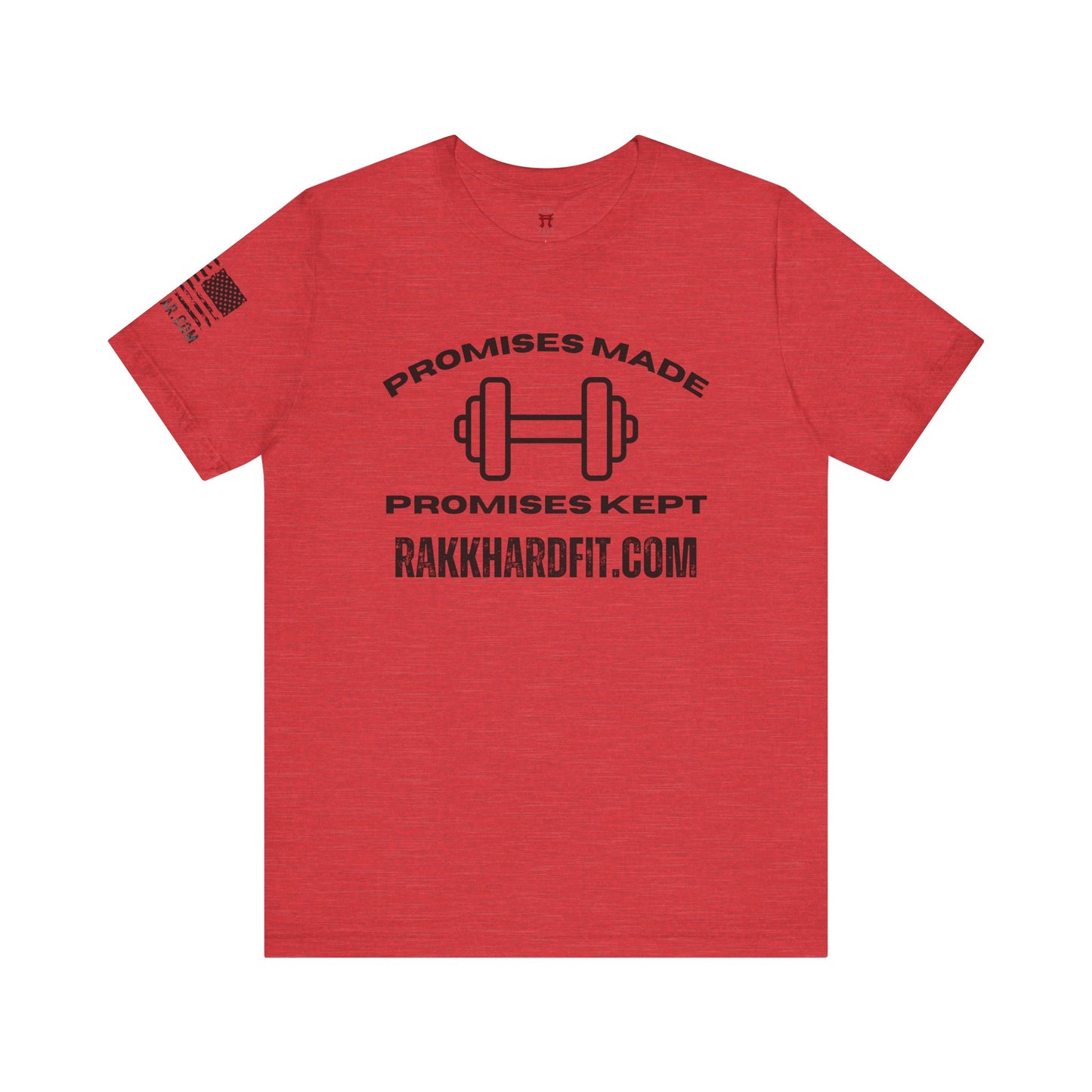 Rakkgear Promises made short sleeve tee in red