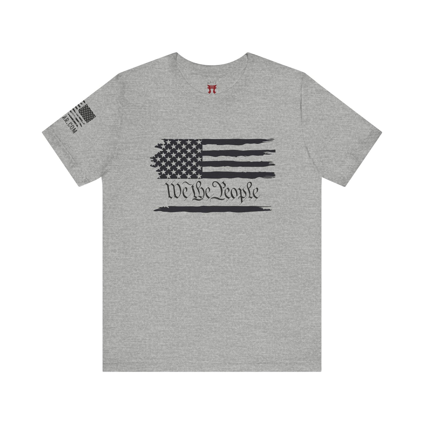 Rakkgear Flag We The People Short Sleeve Tee in Sports Grey