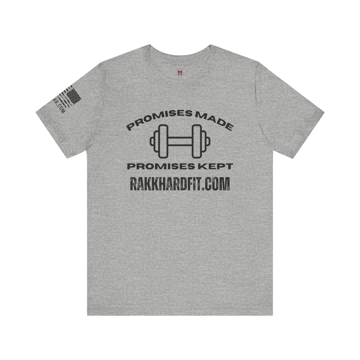 Rakkgear Promises made short sleeve tee in sports grey