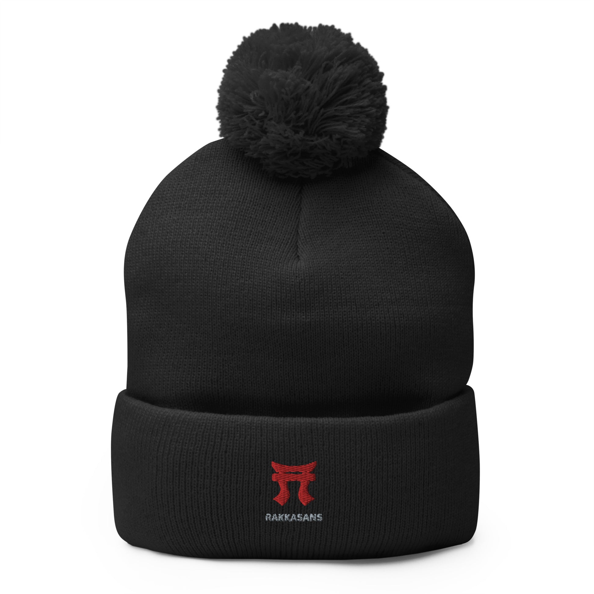 Black Rakkasan Pom Pom Beanie