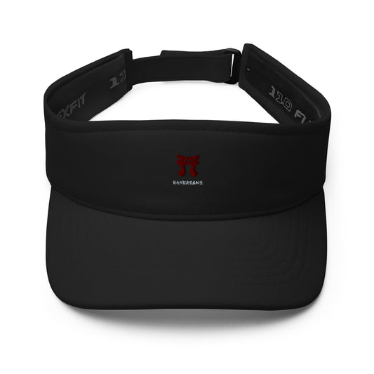 "Rakkgear 'Rakkasans' Black Visor featuring the Rakkasan Tori Symbol and 'Rakkasans' text."